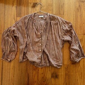 Doen Jane Blouse - block print pattern